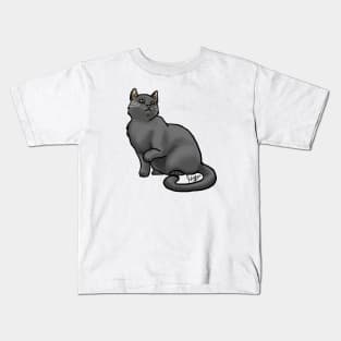 Cat - European Shorthair - Black Kids T-Shirt